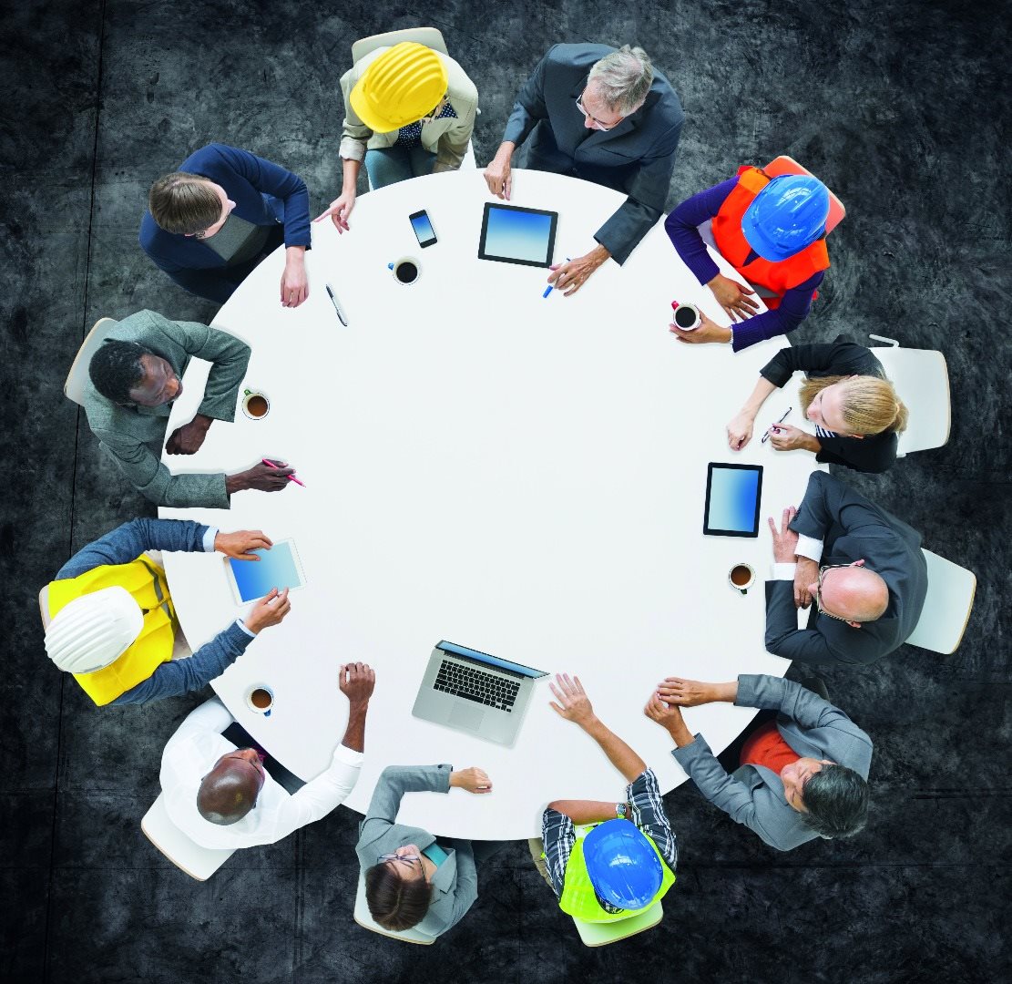 Project team at a round table