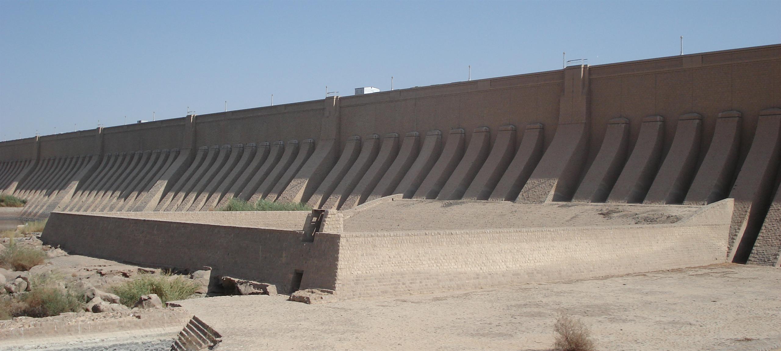 The original Aswan Dam in Egypt
