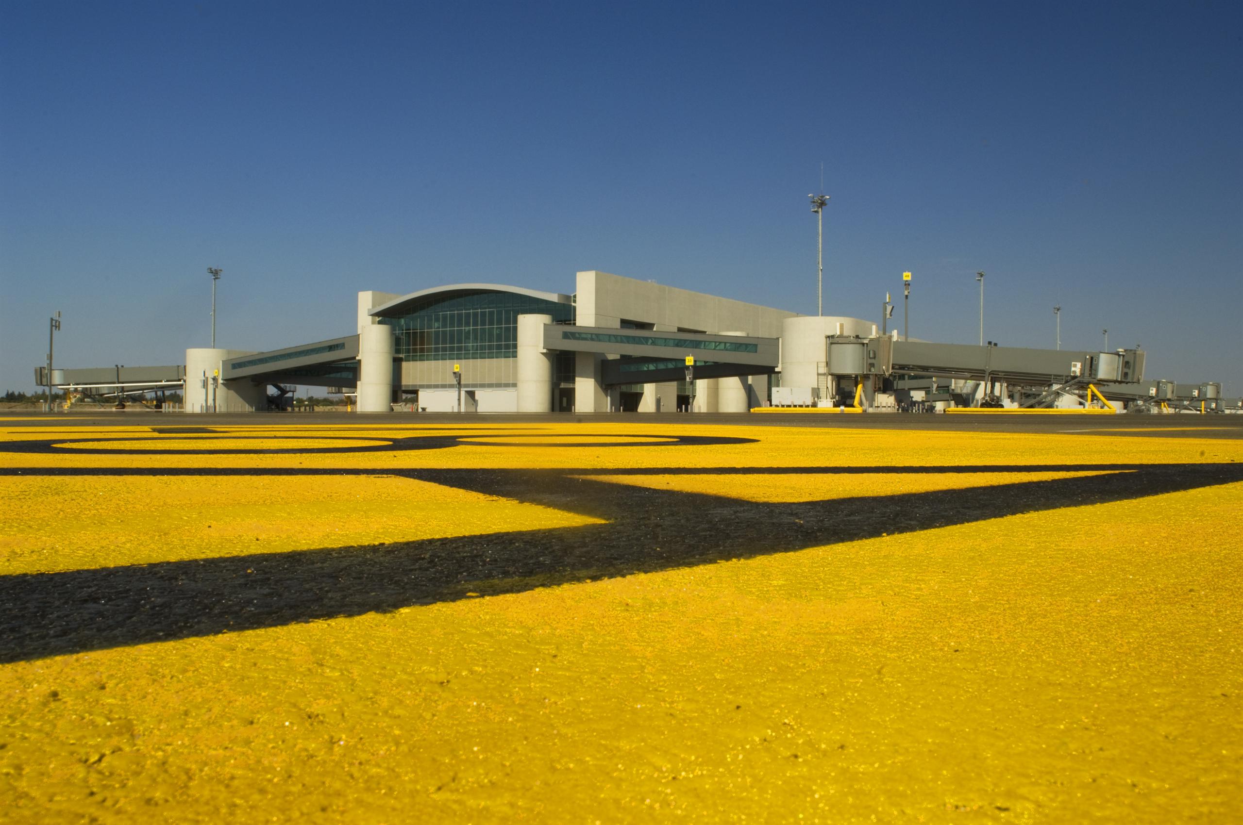 Terminal and runway