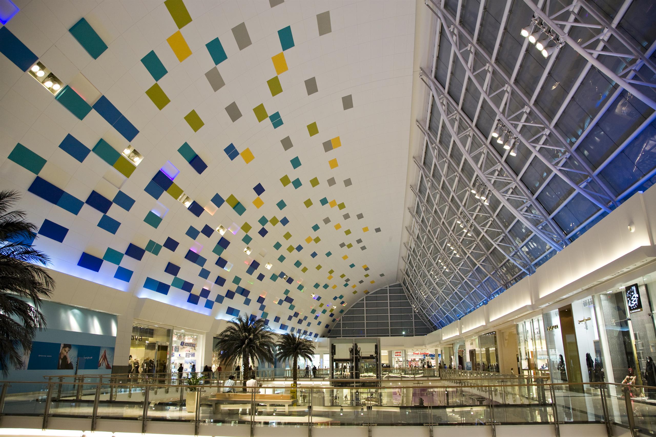Inside shopping mall 