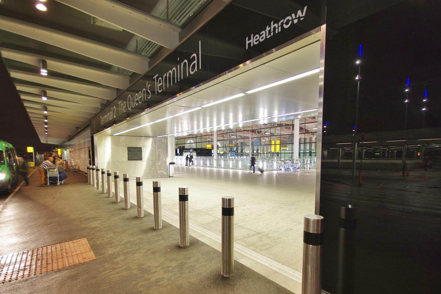 External view of Terminal 2 at Heathrow Airport