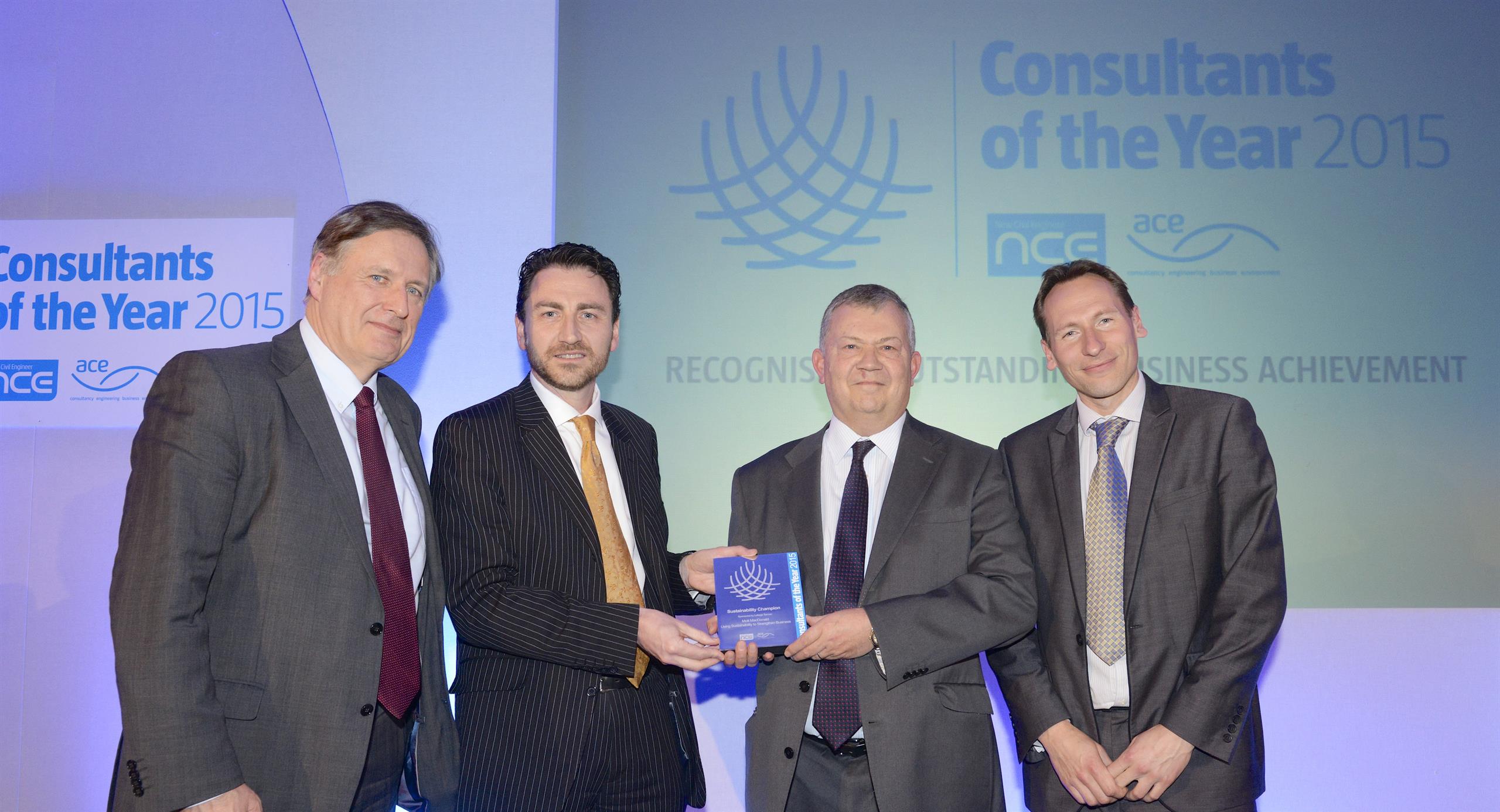 Our staff collecting the award