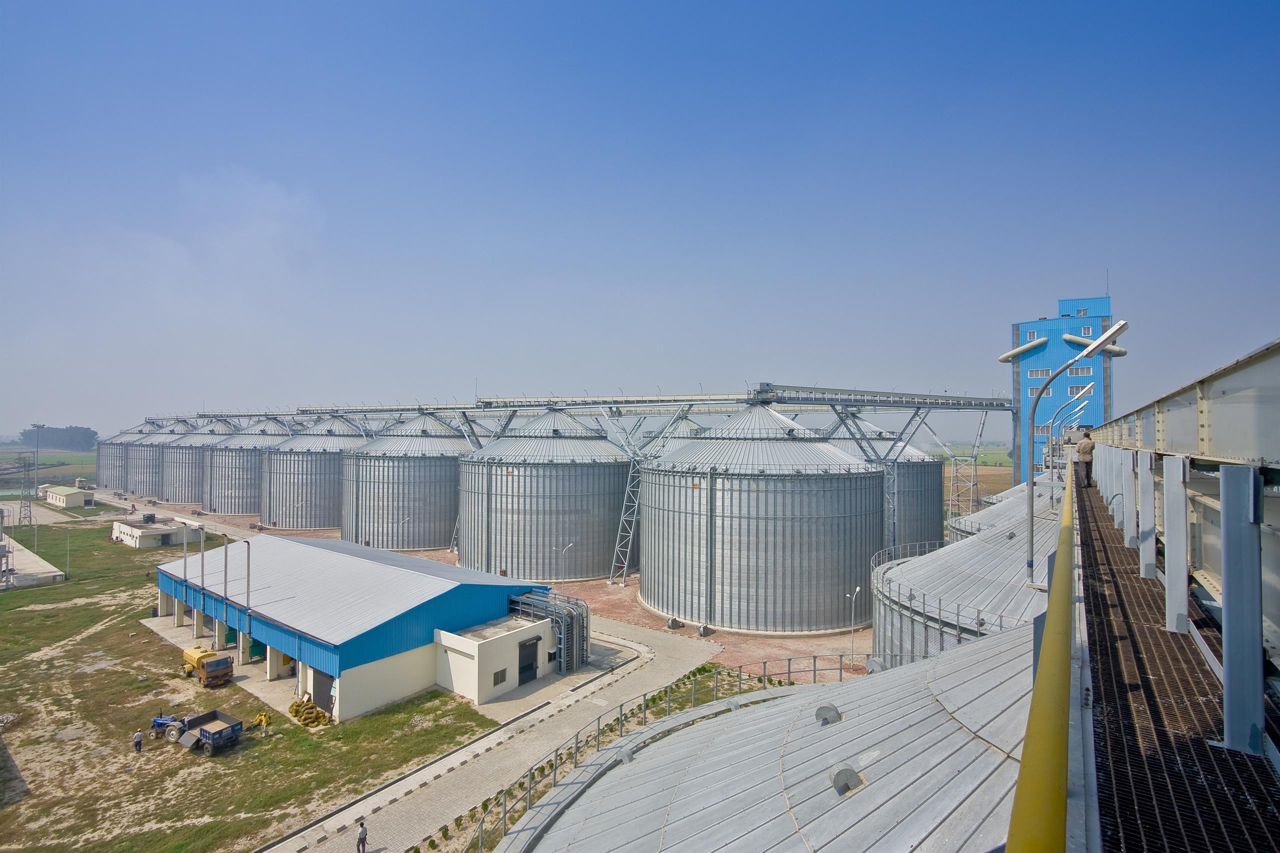 Grain silo facility, India