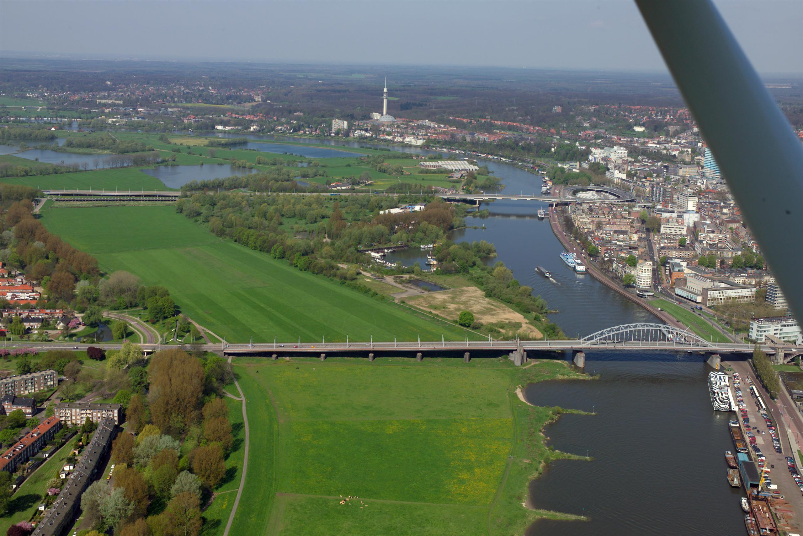 The Netherlands lie at the downstream end of the major river catchments of Rhine and Meuse Rivers