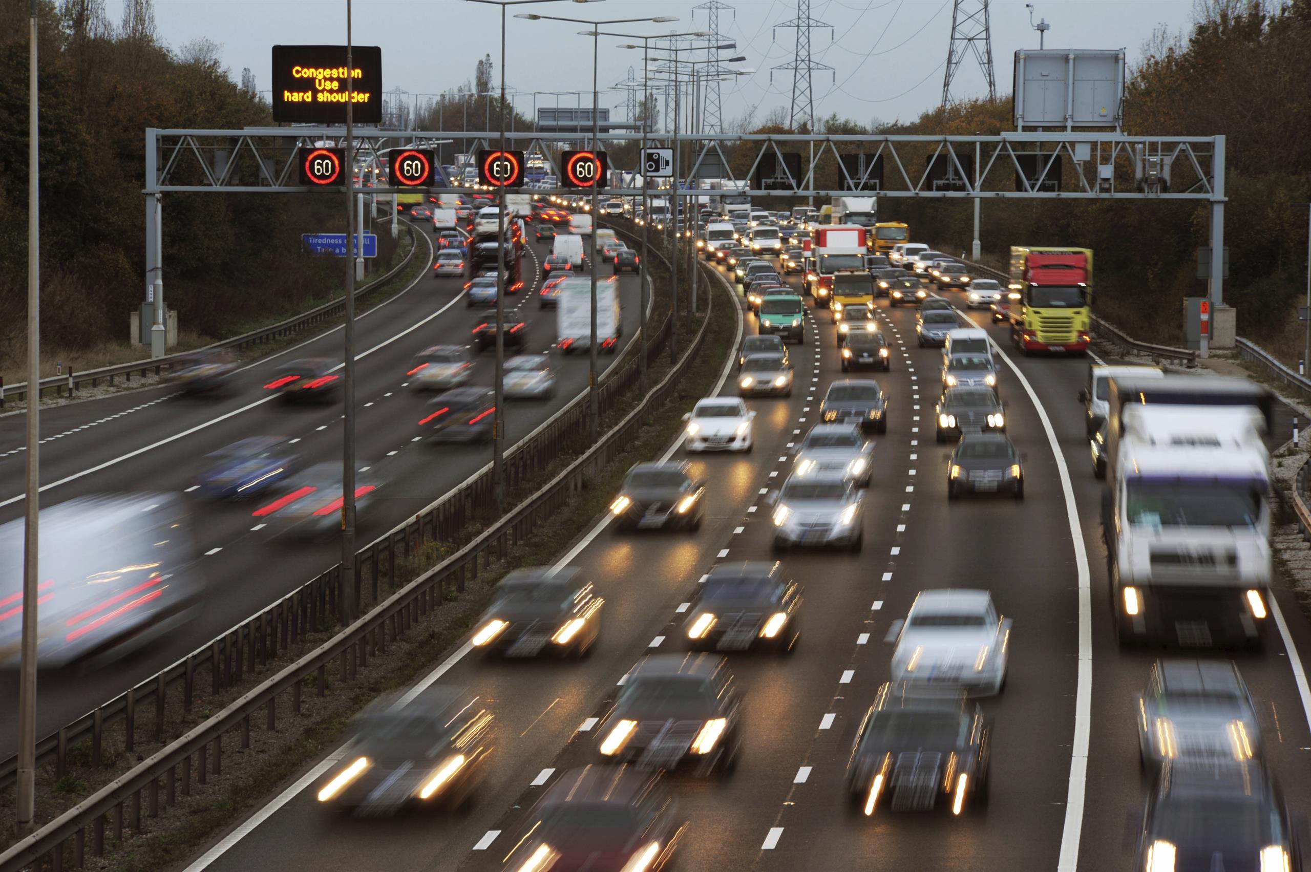 Congestion on the M6 highway