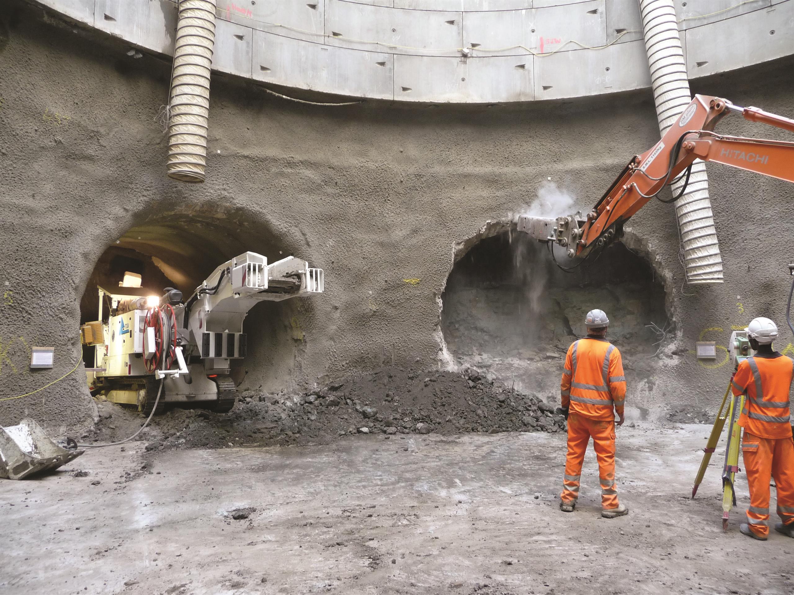 Tunnel under construction