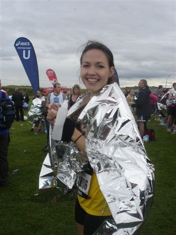 Victoria felt very proud in completing the Great North Run.